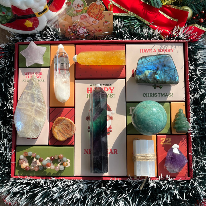 12-Day Christmas Advent Crystal Gift Box