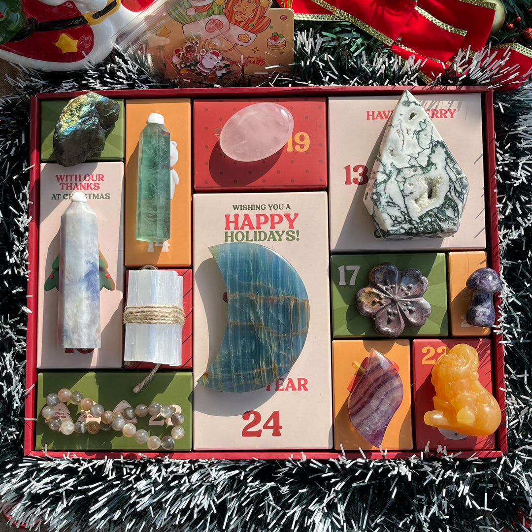 12-Day Christmas Advent Crystal Gift Box