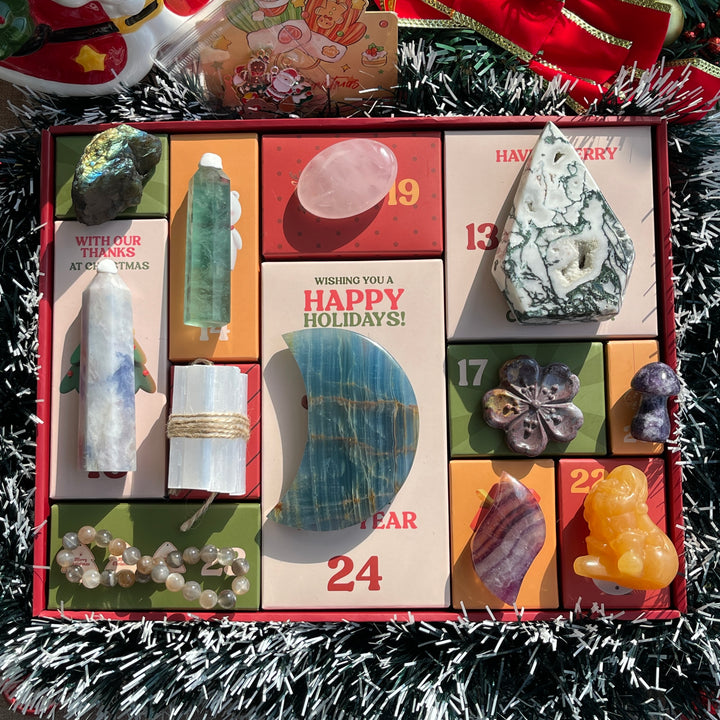 12-Day Christmas Advent Crystal Gift Box