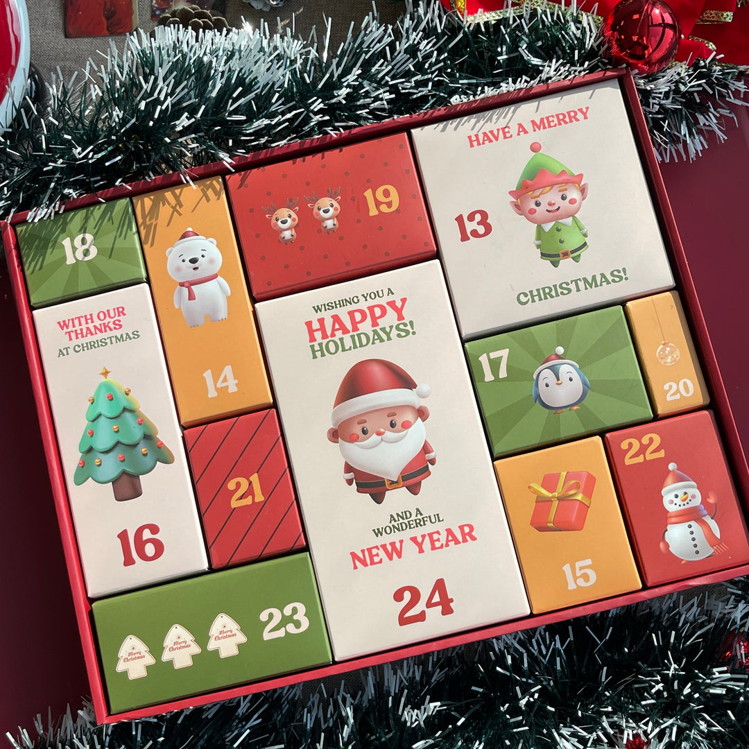 12-Day Christmas Advent Crystal Gift Box