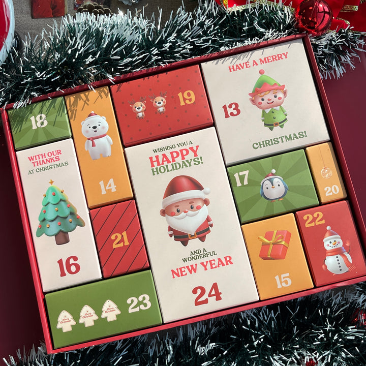 12-Day Christmas Advent Crystal Gift Box