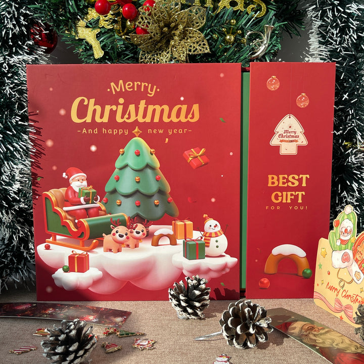 12-Day Christmas Advent Crystal Gift Box