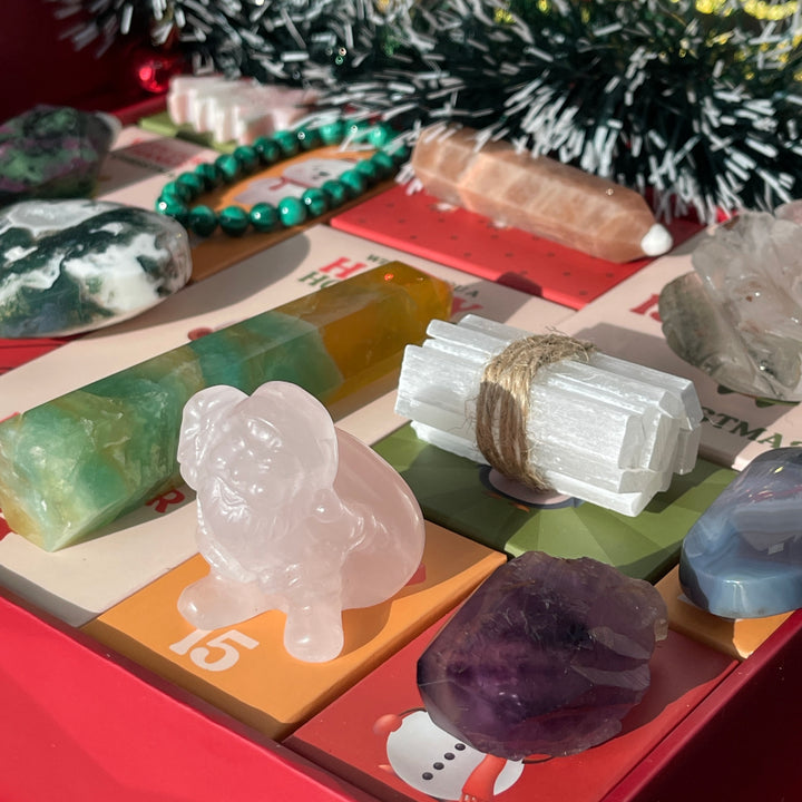 12-Day Christmas Advent Crystal Gift Box