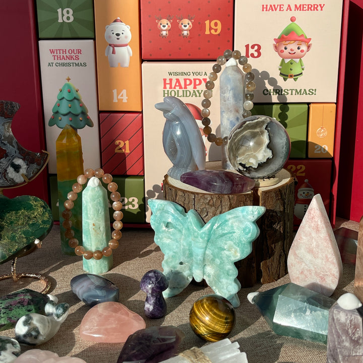 12-Day Christmas Advent Crystal Gift Box