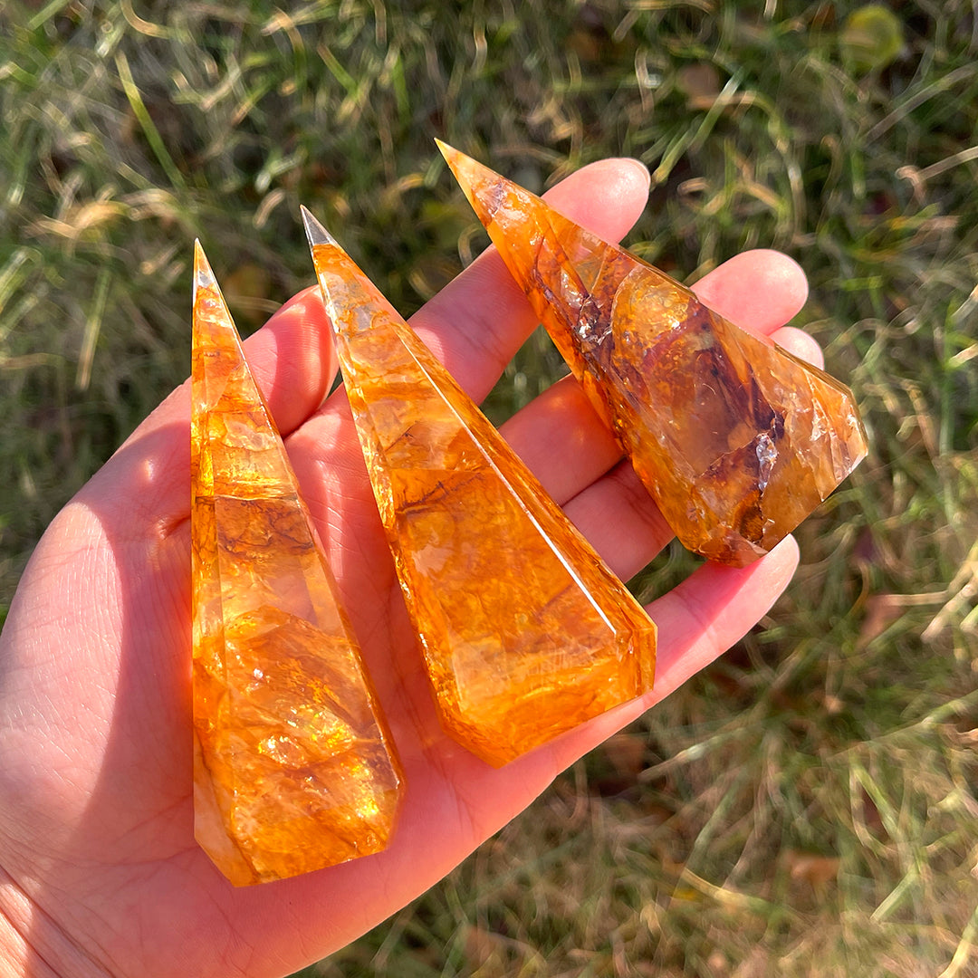 Natural Golden healer Diamond Tower