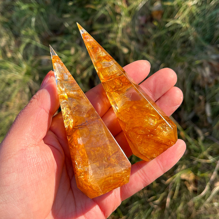 Natural Golden healer Diamond Tower