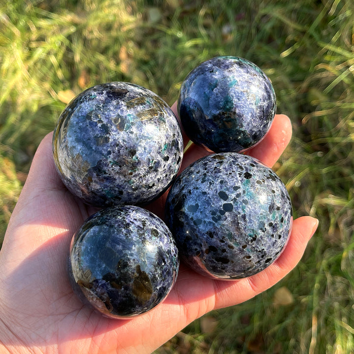 Natural Bi-color Iolite Sphere
