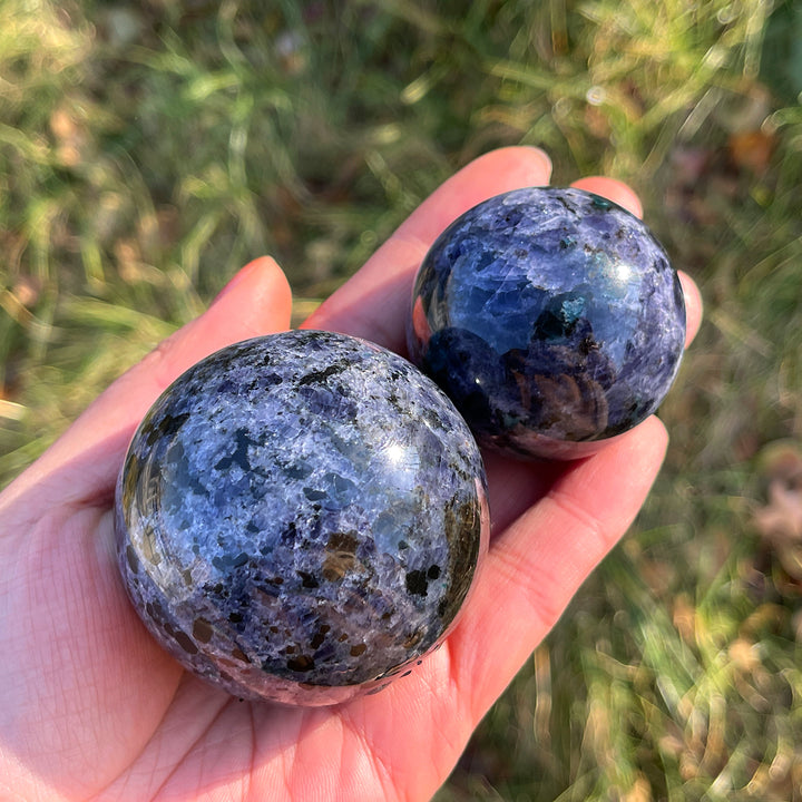 Natural Bi-color Iolite Sphere