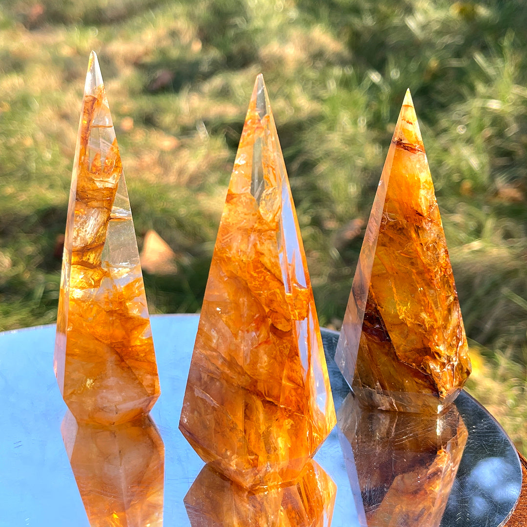 Natural Golden healer Diamond Tower