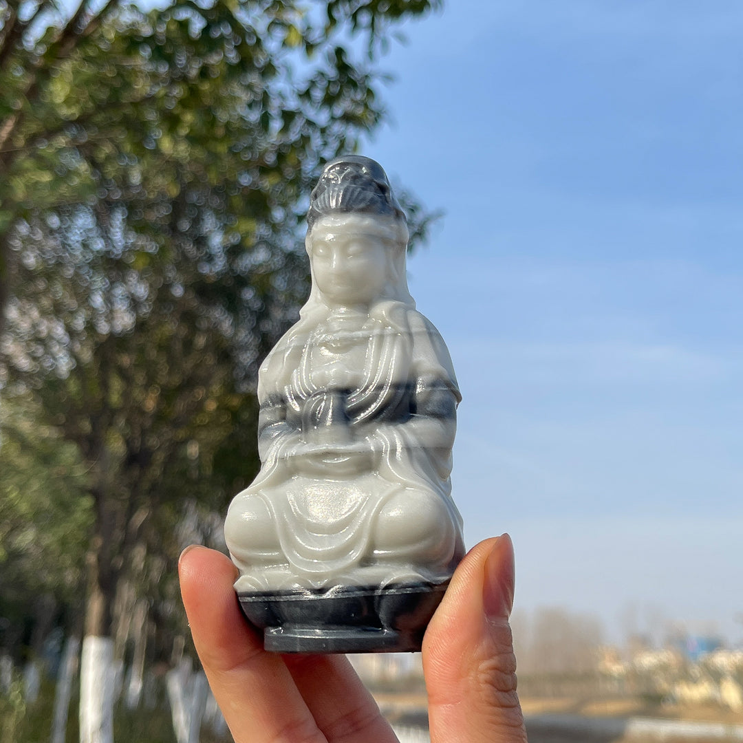 Natural Crystal Carving Guanyin