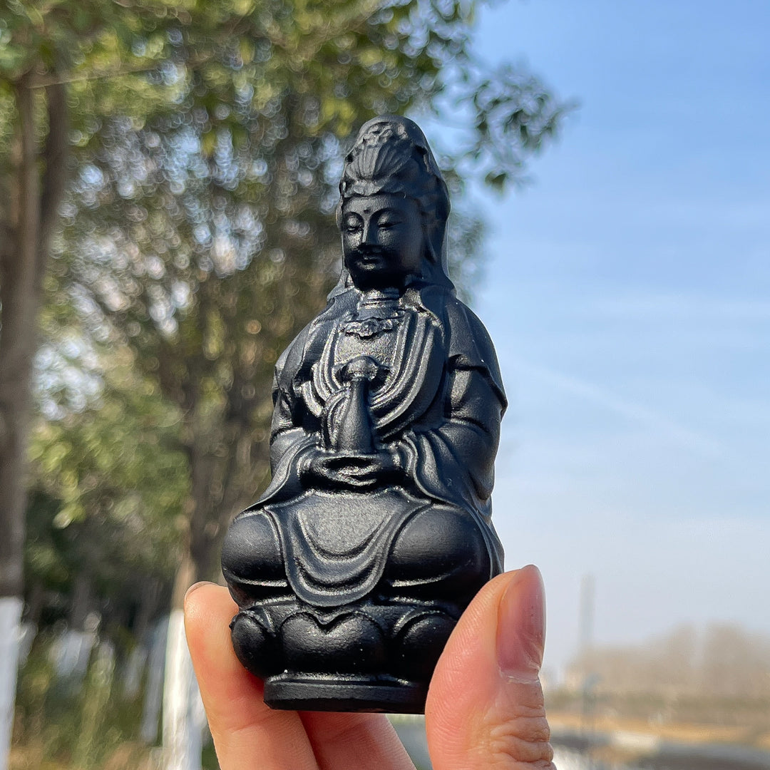 Natural Crystal Carving Guanyin