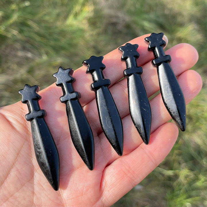Natural Mini Obsidian Dagger
