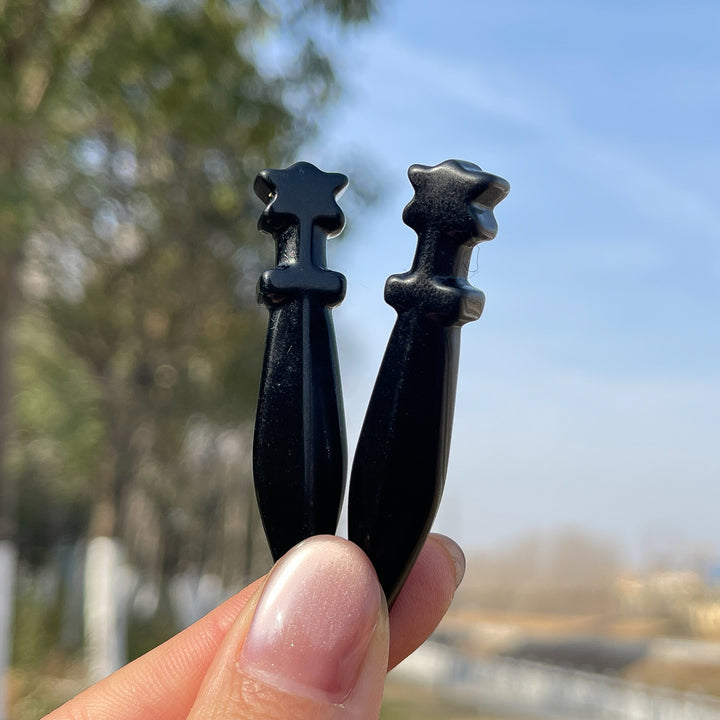 Natural Mini Obsidian Dagger