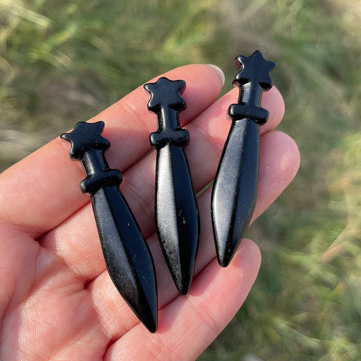 Natural Mini Obsidian Dagger