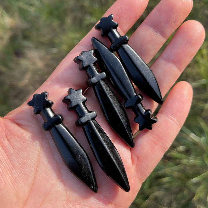 Natural Mini Obsidian Dagger