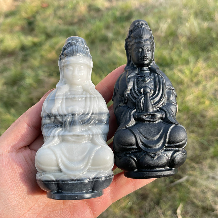 Natural Crystal Carving Guanyin