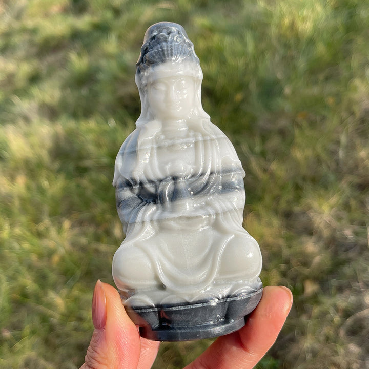 Natural Crystal Carving Guanyin