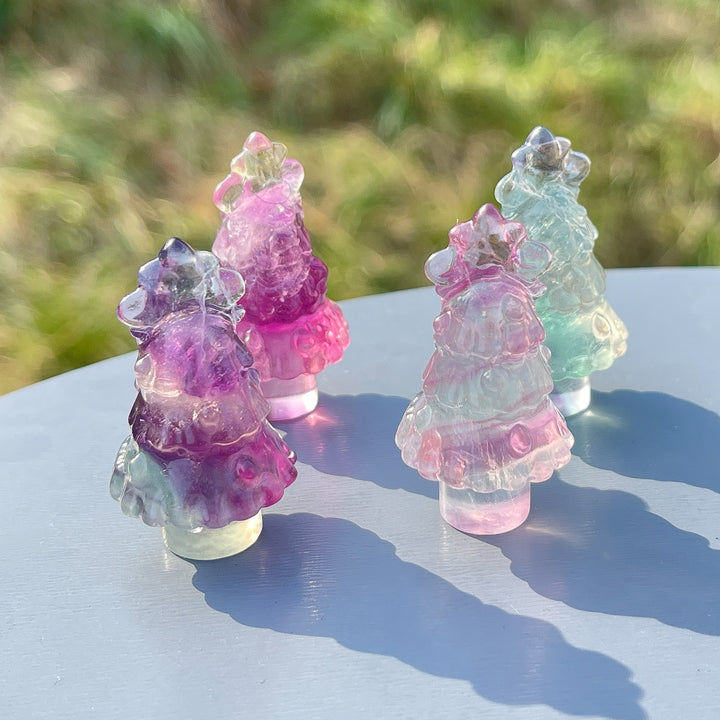 Natural Fluorite Christmas Tree