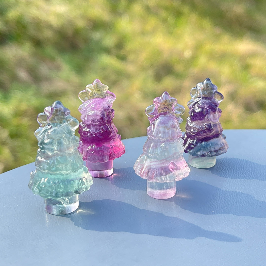 Natural Fluorite Christmas Tree