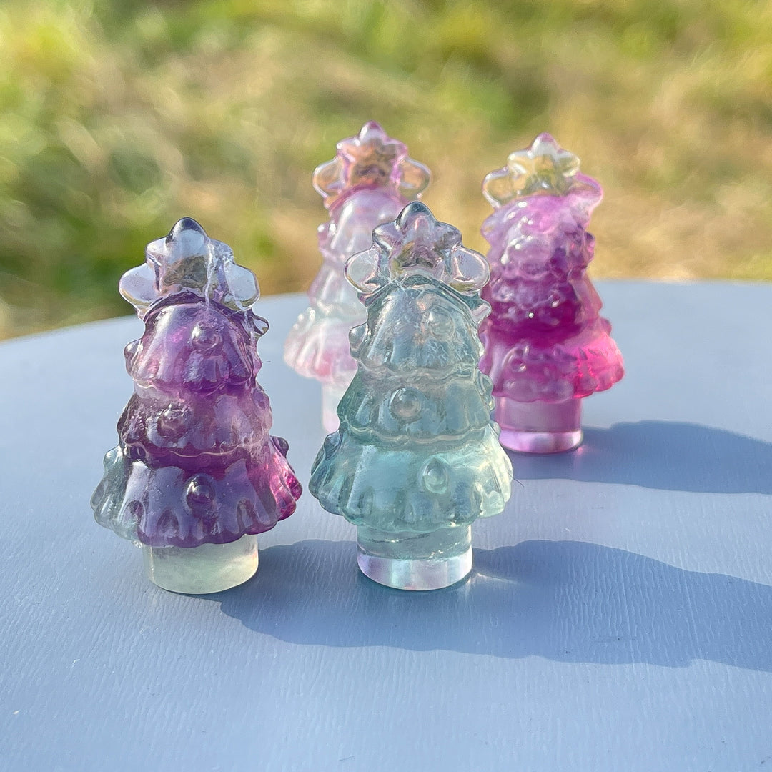 Natural Fluorite Christmas Tree