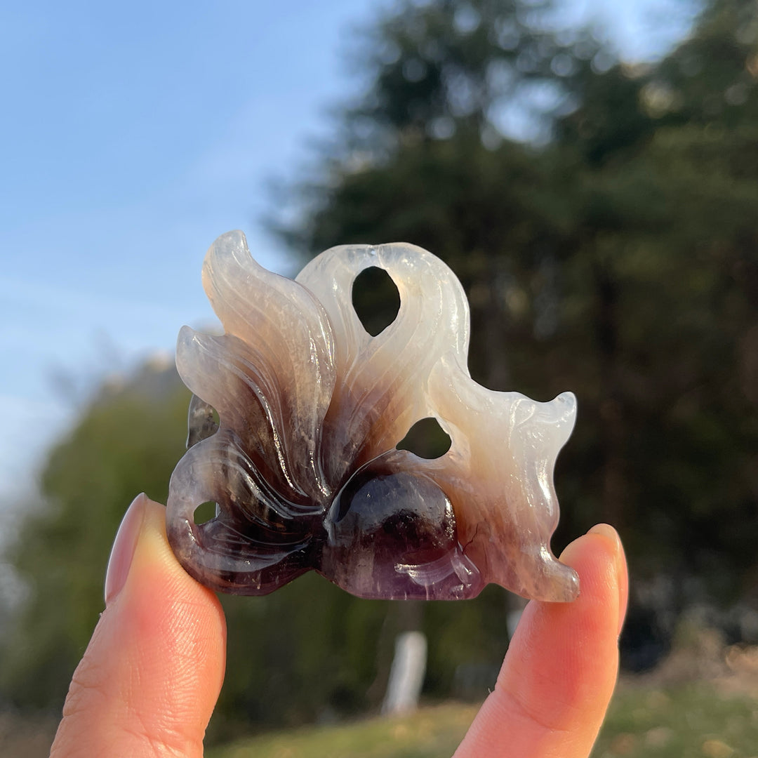 Natural Crystal Carving Nine-Tailed Fox