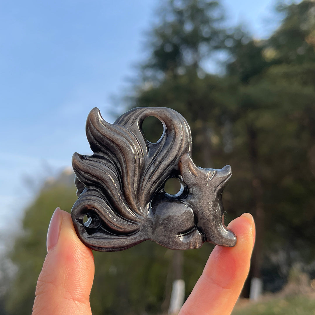 Natural Crystal Carving Nine-Tailed Fox