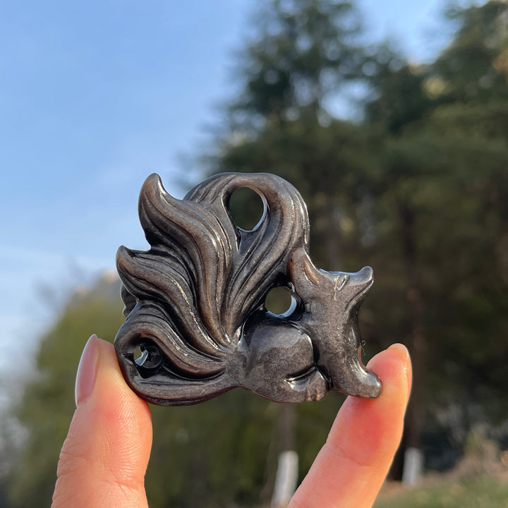Natural Crystal Carving Nine-Tailed Fox