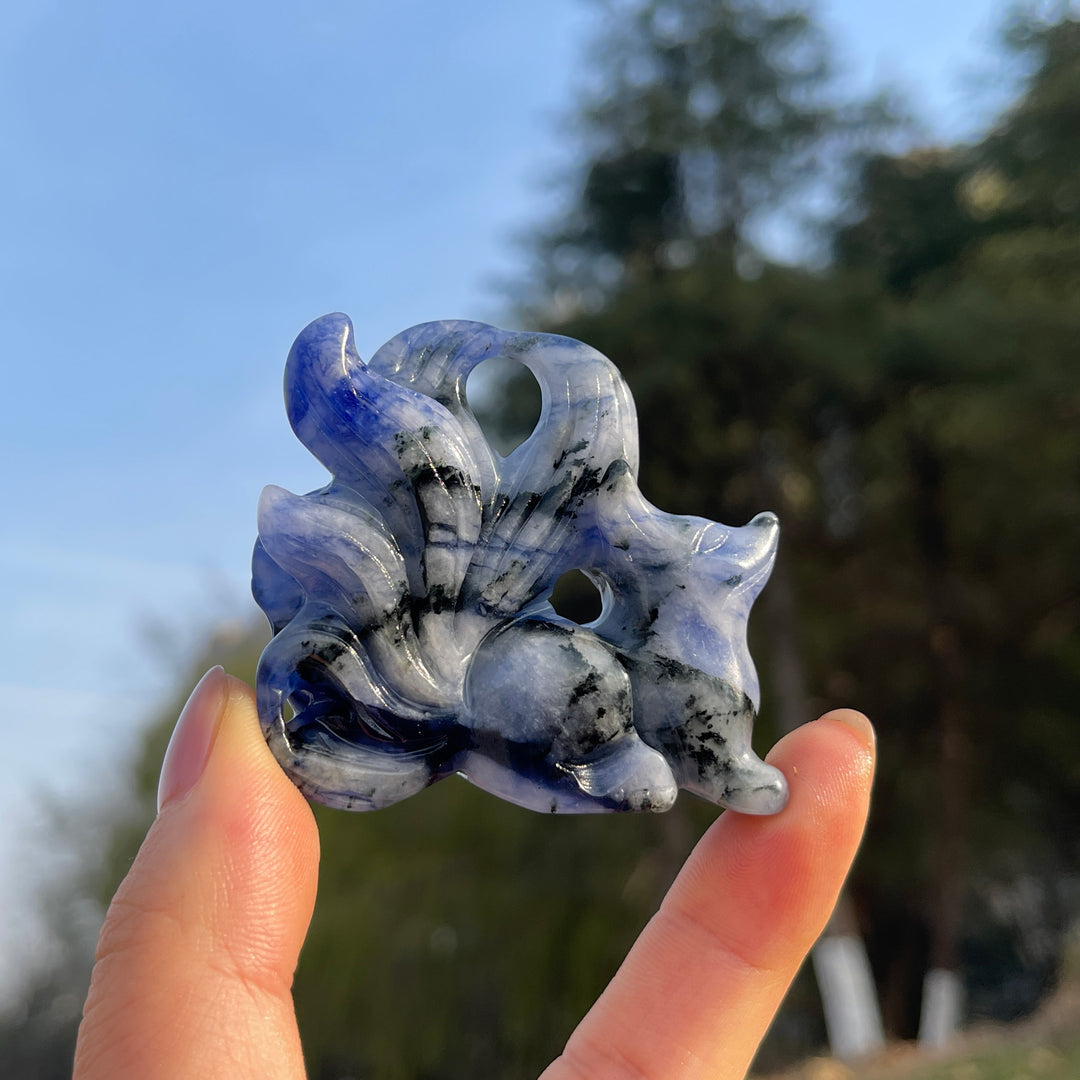 Natural Crystal Carving Nine-Tailed Fox