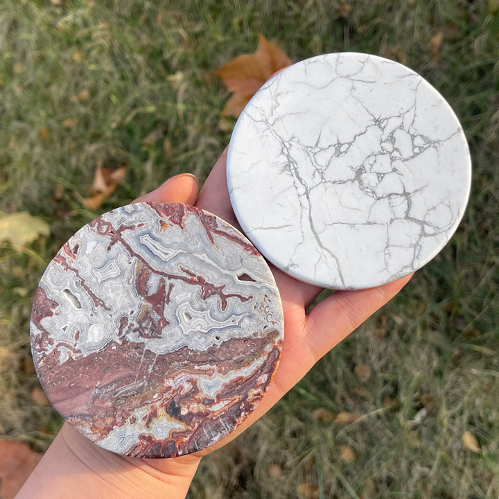 Natural Crystal Round Slab
