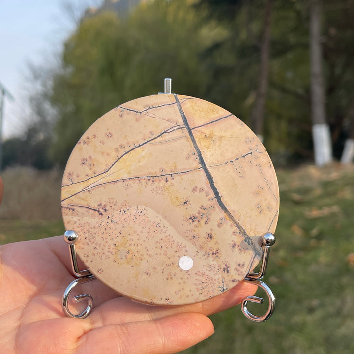 Natural Crystal Round Slab