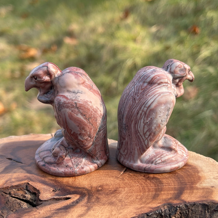 Natural Picture Jasper Vulture Figurine