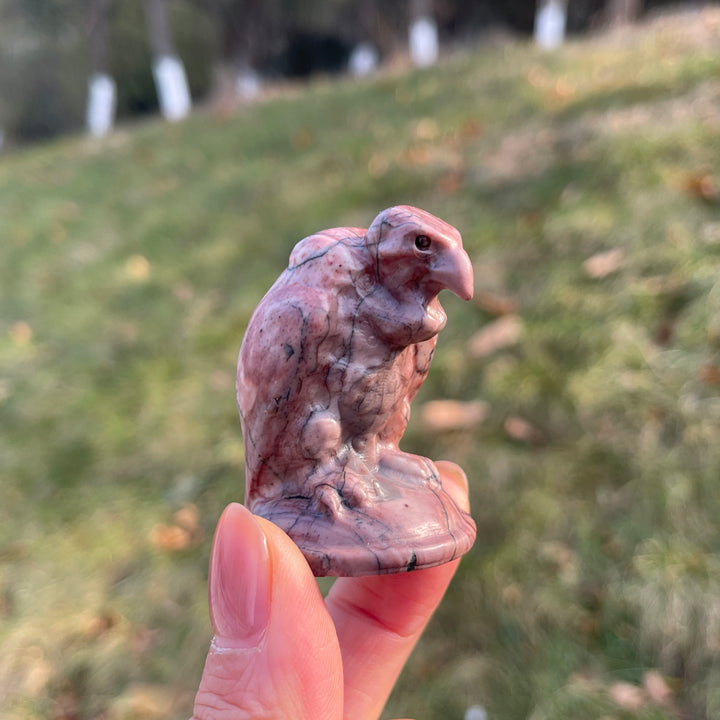 Natural Picture Jasper Vulture Figurine