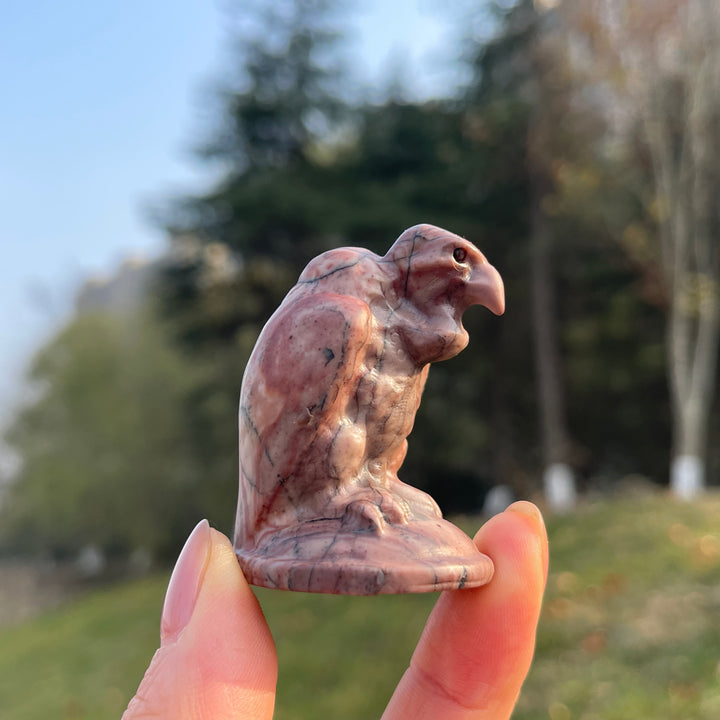 Natural Picture Jasper Vulture Figurine
