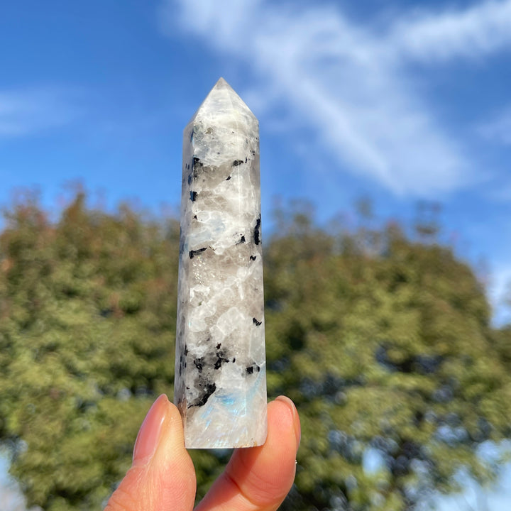 Natural Rainbow Moonstone Point