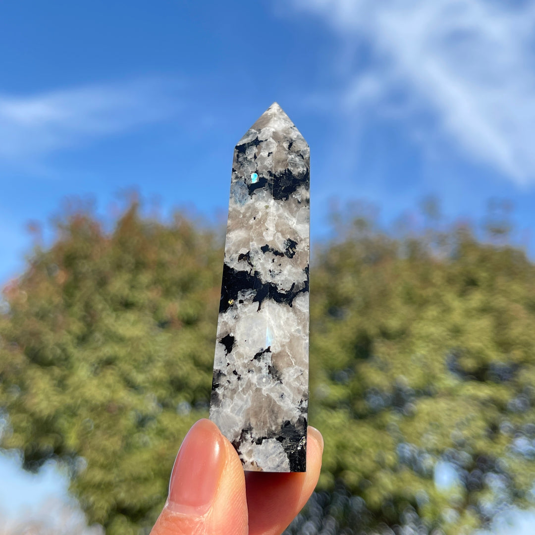 Natural Rainbow Moonstone Point