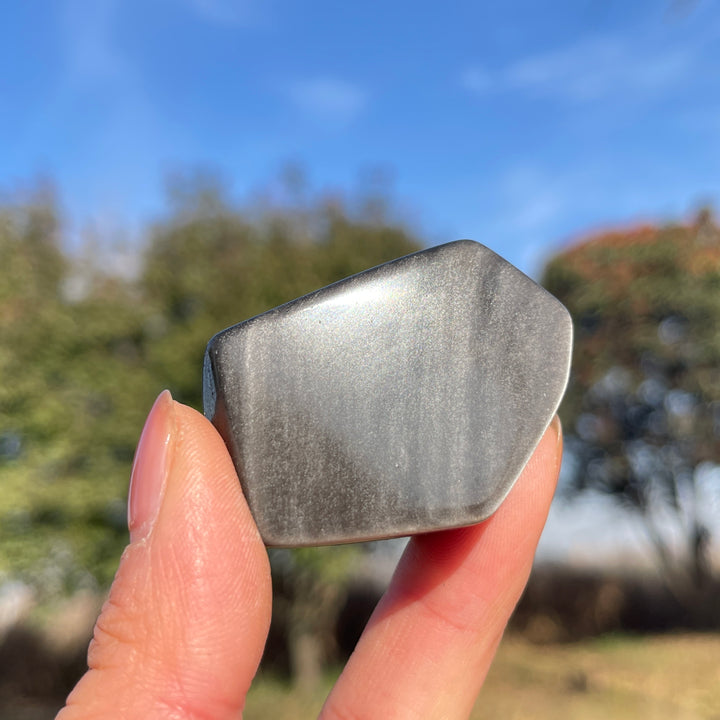 Natural Silver Obsidian Freeform