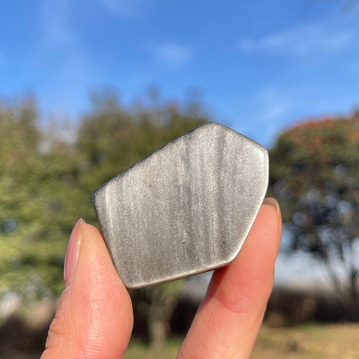 Natural Silver Obsidian Freeform