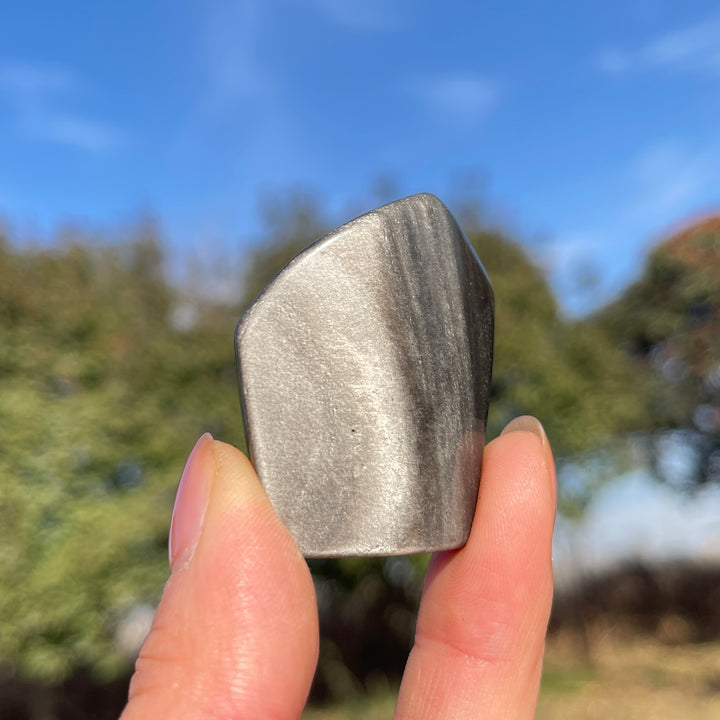 Natural Silver Obsidian Freeform