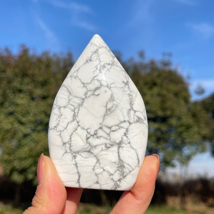 Natural Howlite Teardrop