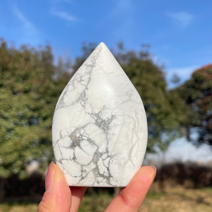 Natural Howlite Teardrop