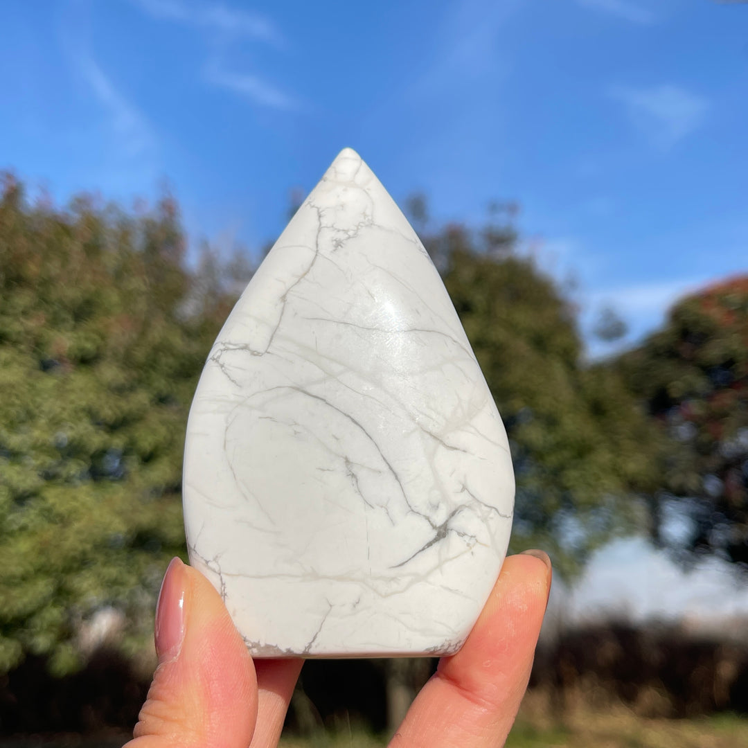 Natural Howlite Teardrop