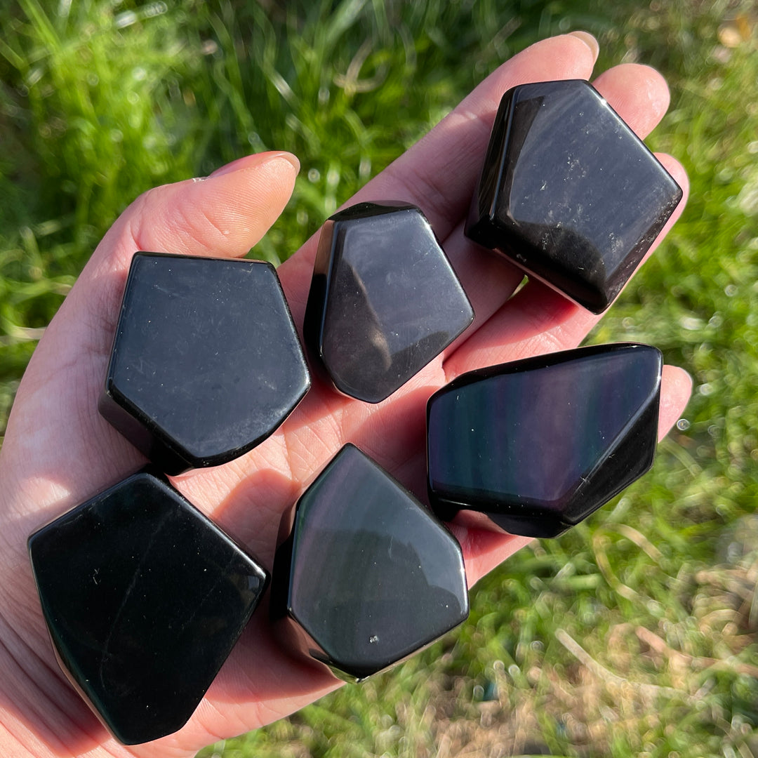 Natural Rainbow Obsidian Freeform