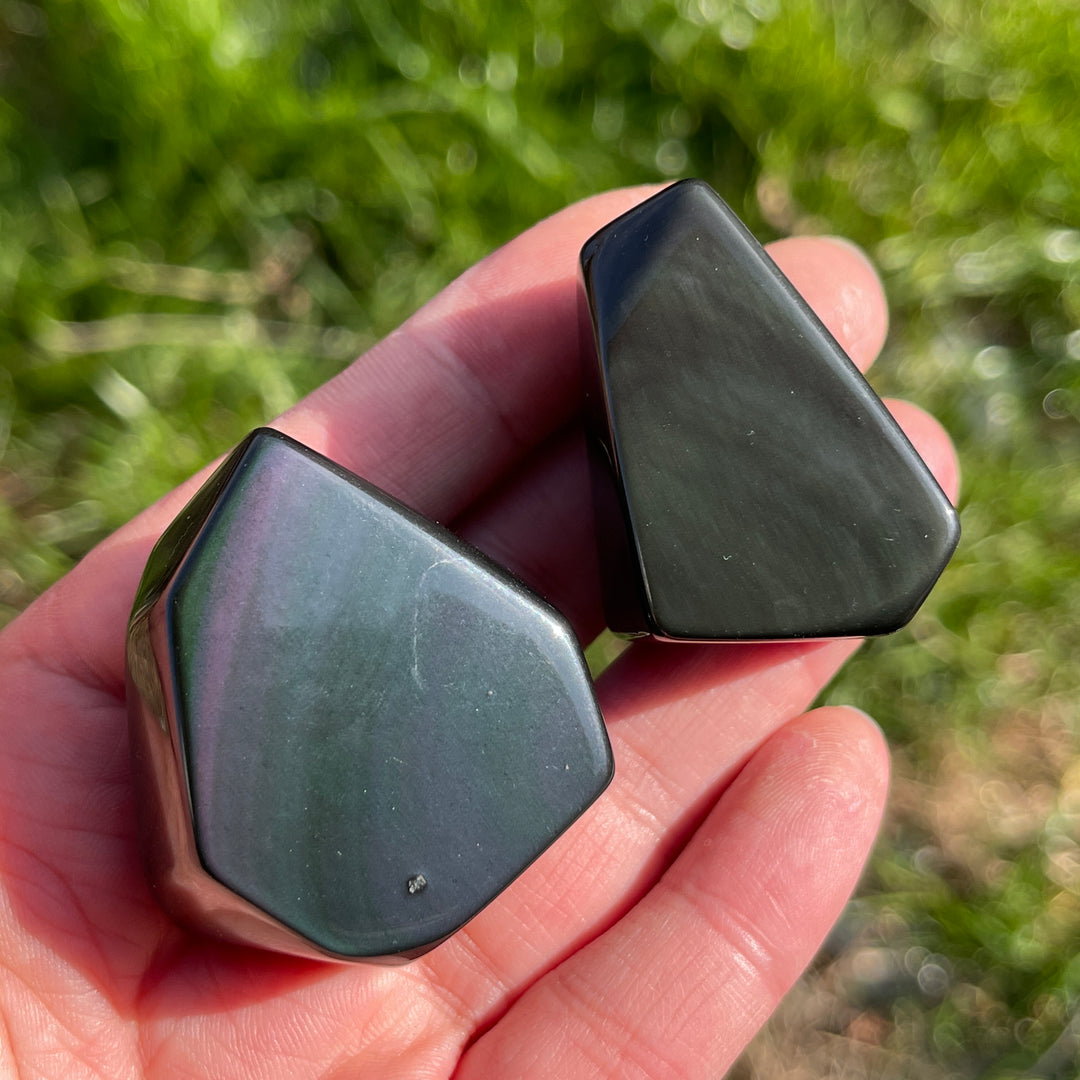 Natural Rainbow Obsidian Freeform