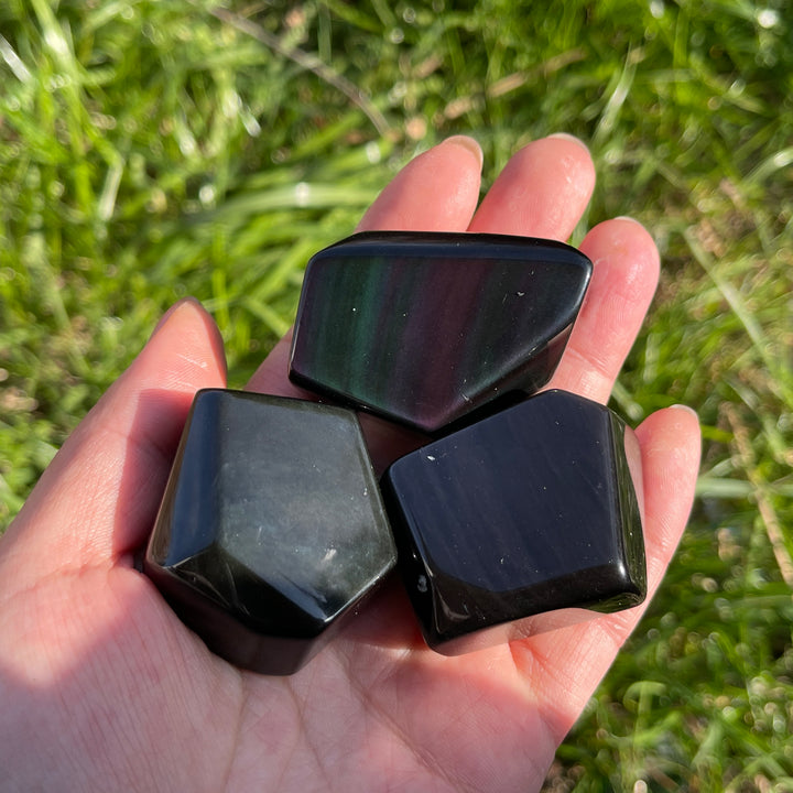 Natural Rainbow Obsidian Freeform