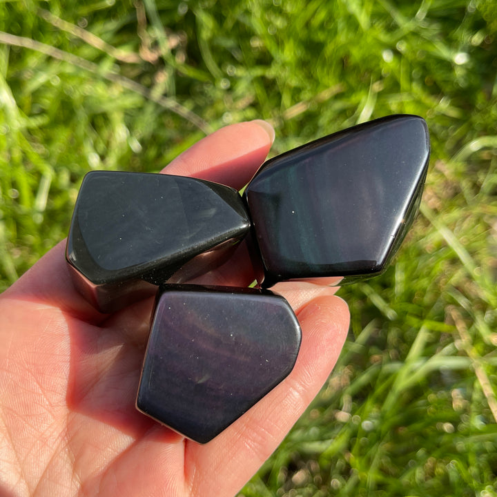 Natural Rainbow Obsidian Freeform
