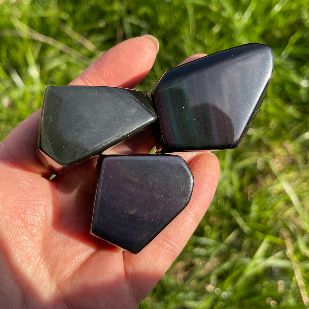 Natural Rainbow Obsidian Freeform