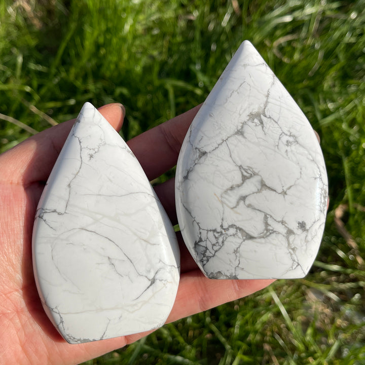 Natural Howlite Teardrop