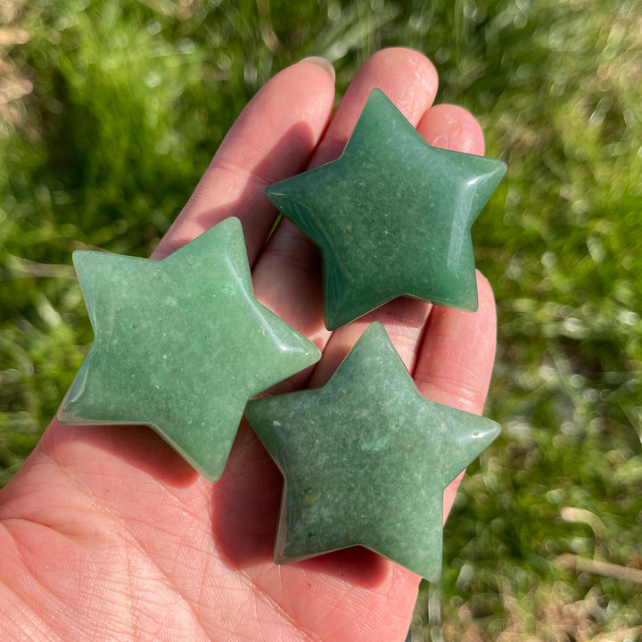 Natural Carving Green Aventurine Star