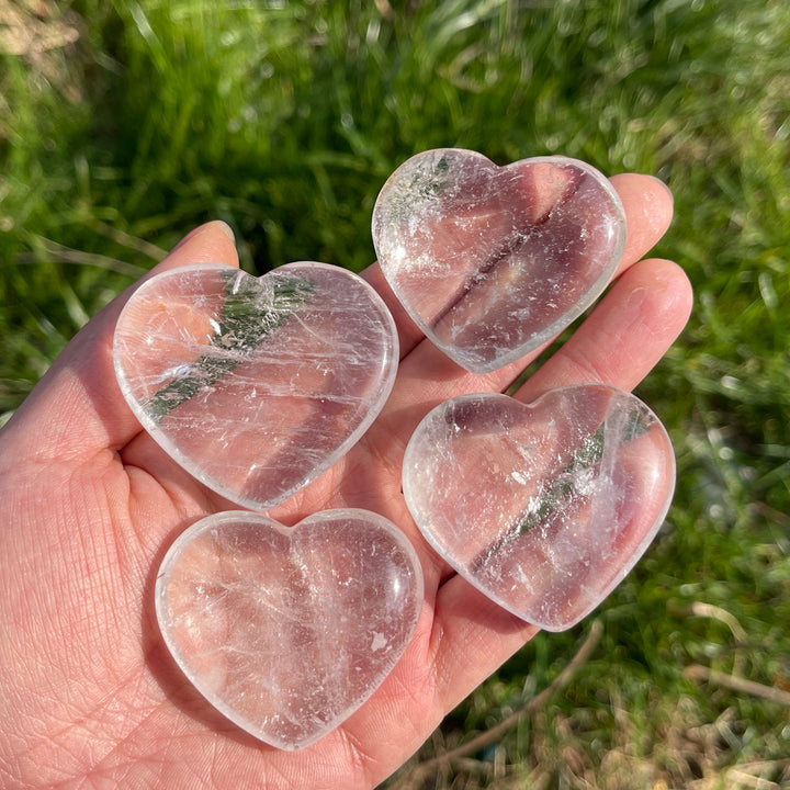 Natural Carving Clear Quartz Heart