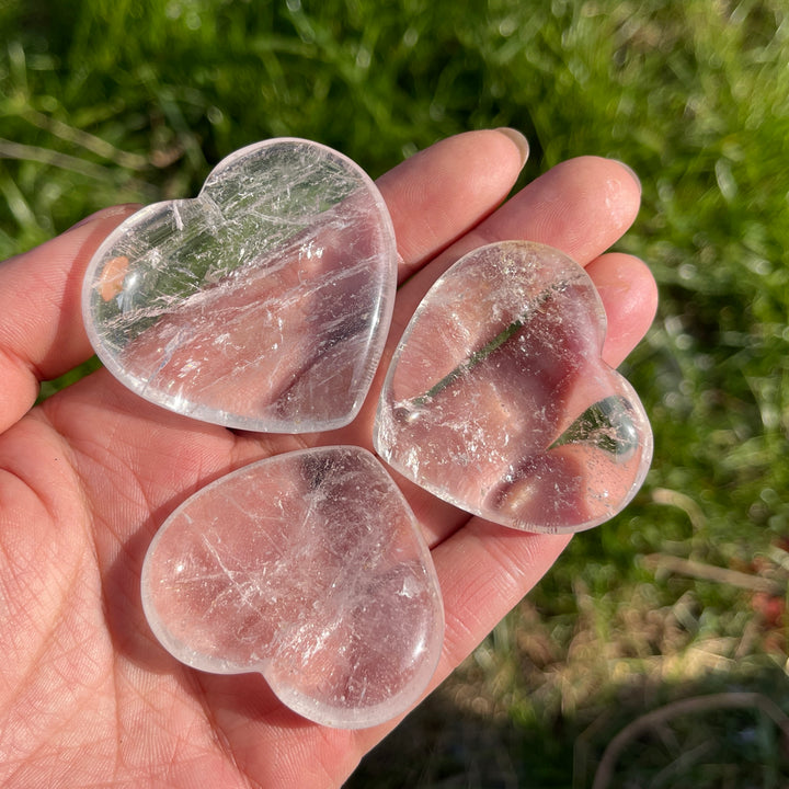 Natural Carving Clear Quartz Heart